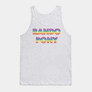 RandoPonyTM Marquee Rainbow Gradient Tank Top